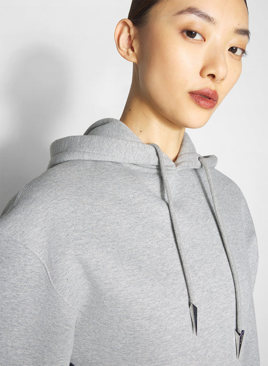 grey fleece hoodie bodysuit