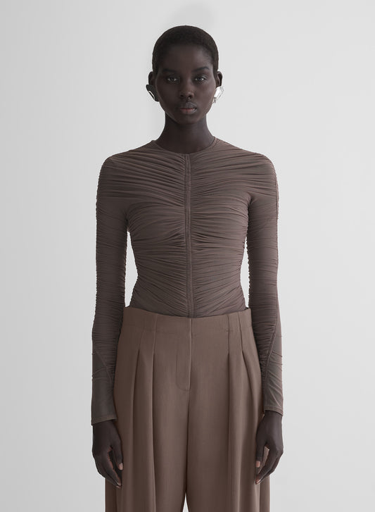 mocha mesh bodysuit