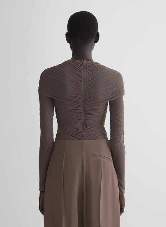mocha mesh bodysuit
