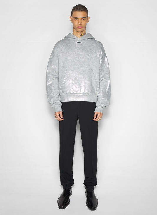 grey logo hoodie