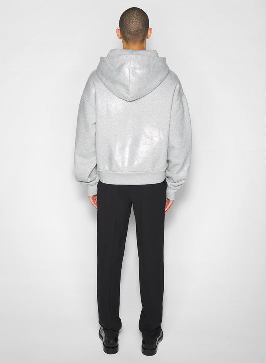 grey logo hoodie