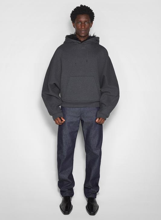 straight raw denim jeans
