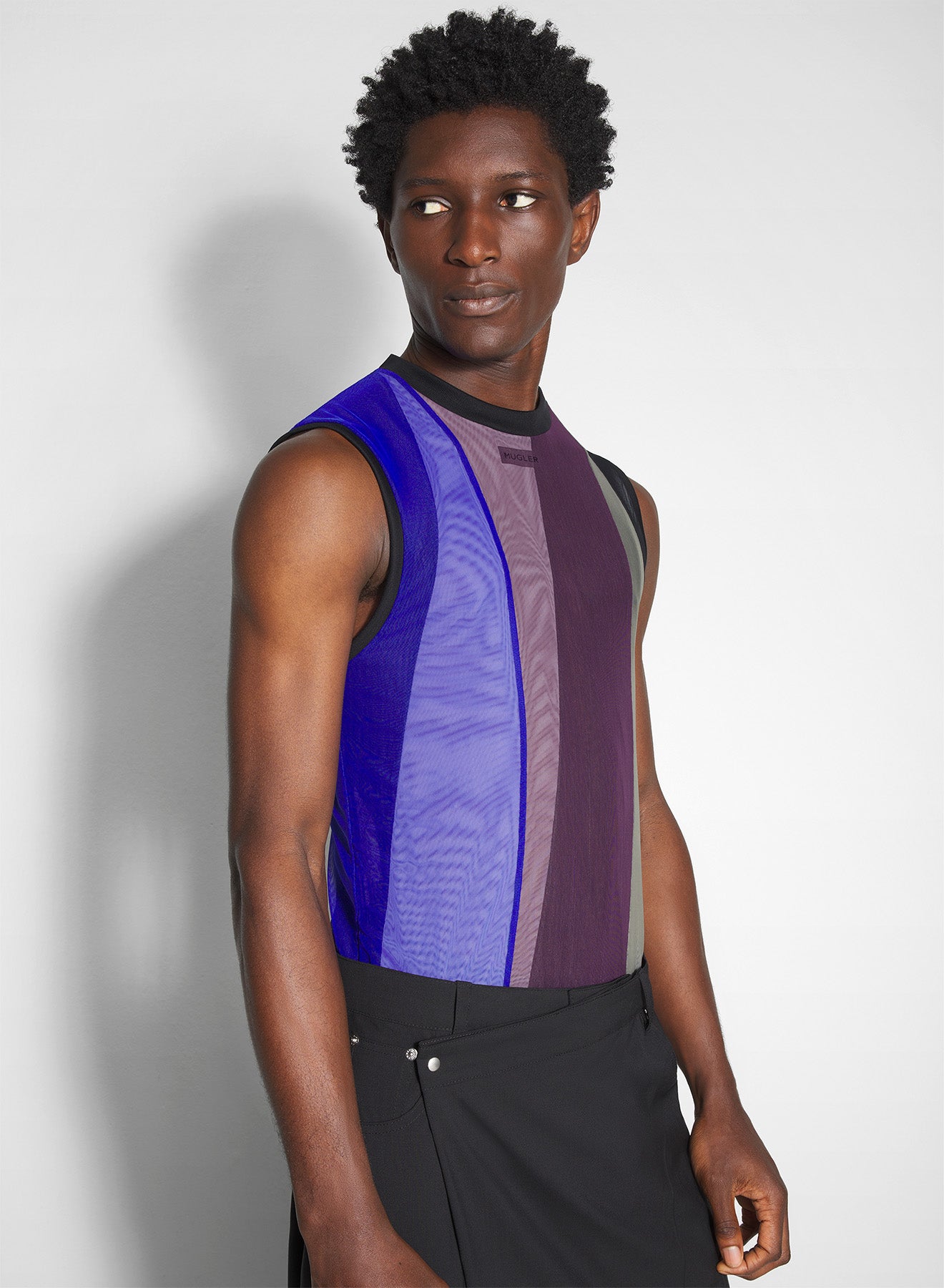 blue spiral tank top
