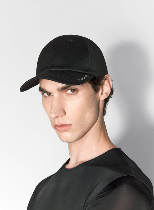 black mugler cap