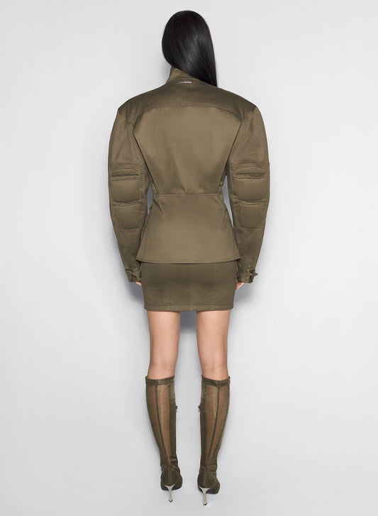 khaki cargo jacket