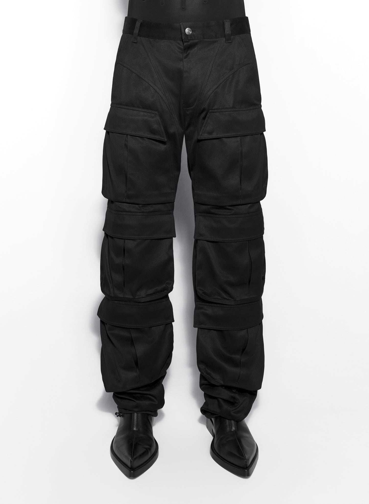 black cargo pants