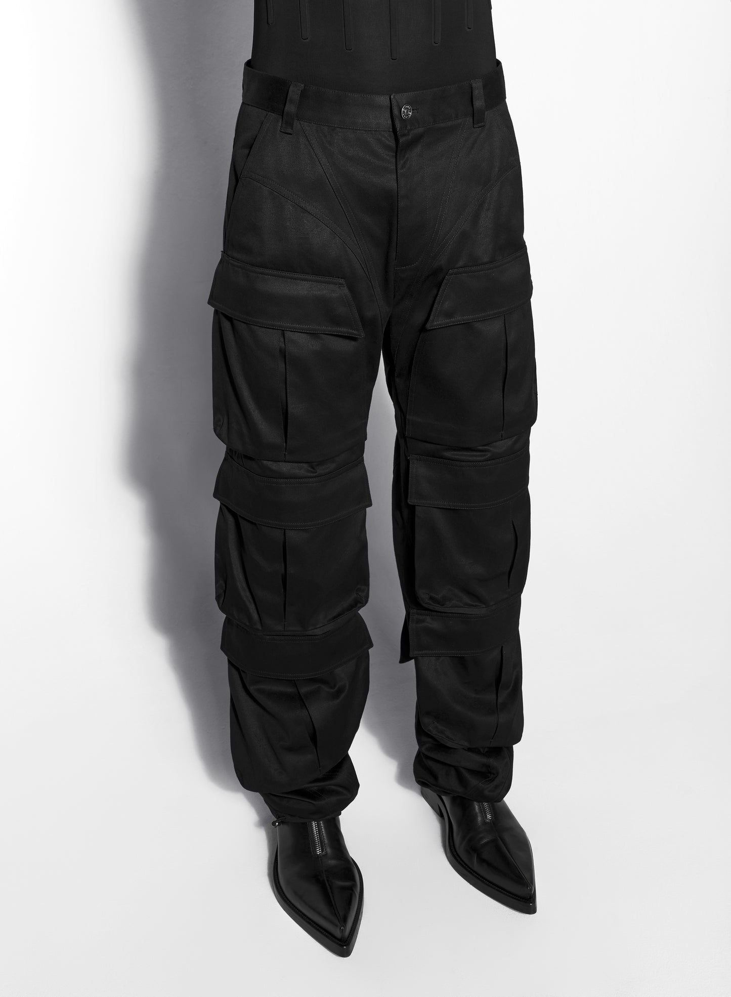 black cargo pants