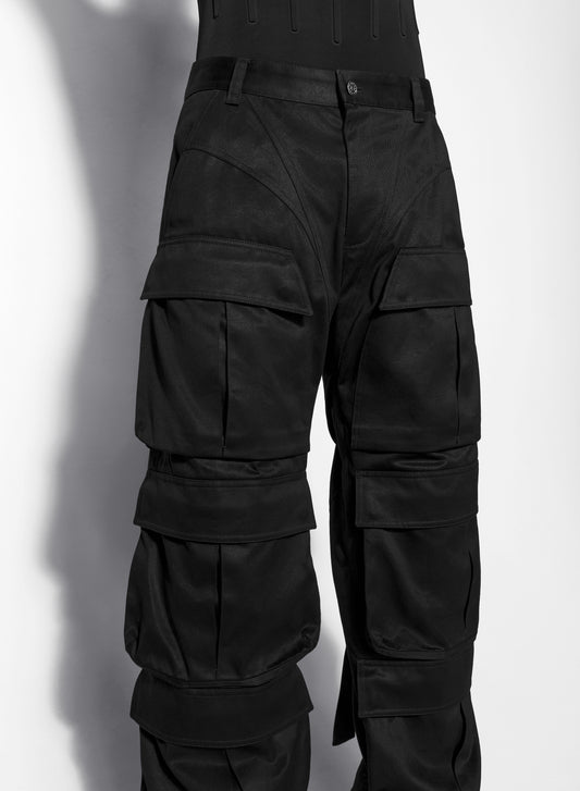 black cargo pants