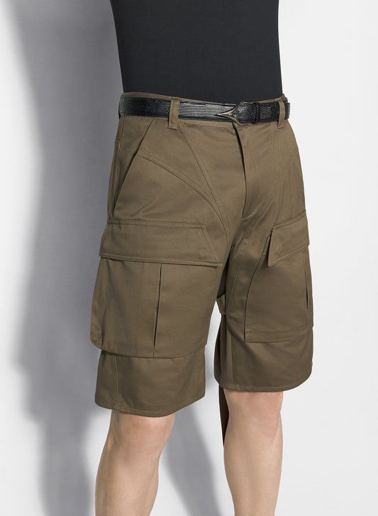 khaki cargo shorts