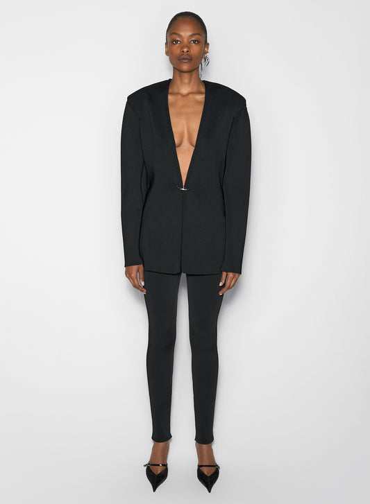 black sculpting knit leggings