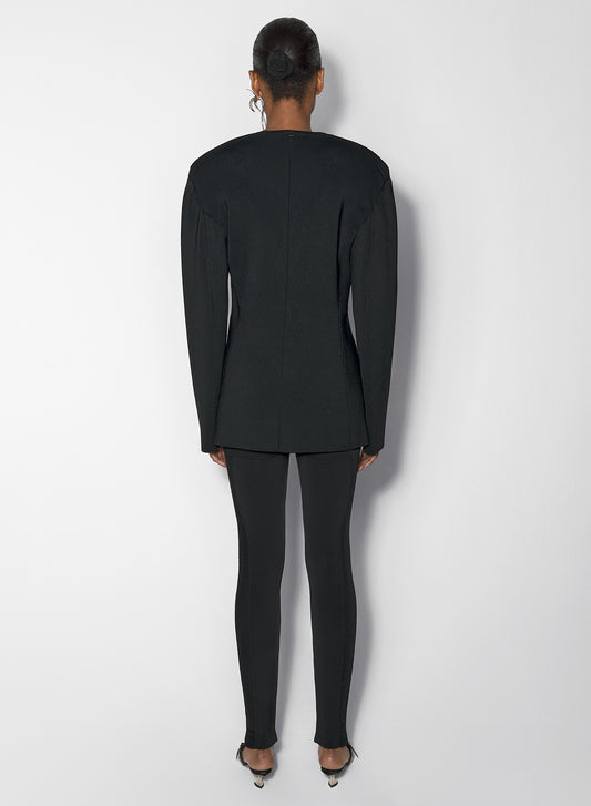 black sculpting knit leggings