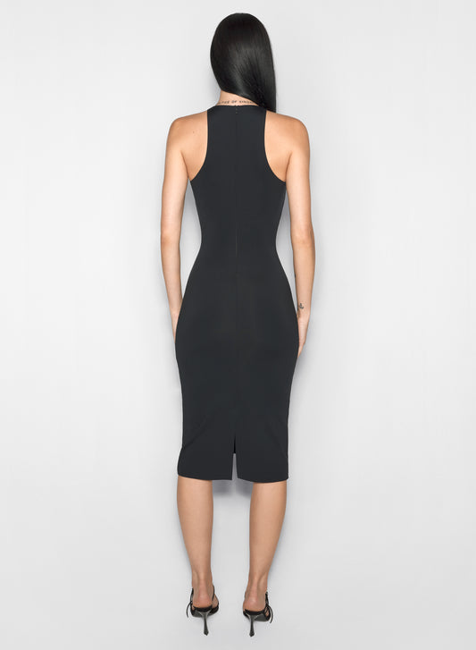 black star sleeveless dress