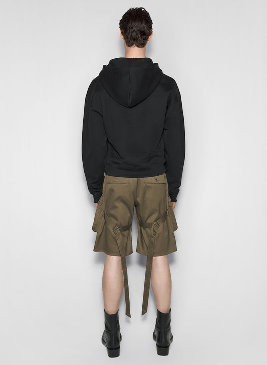 black mugler signature hoodie