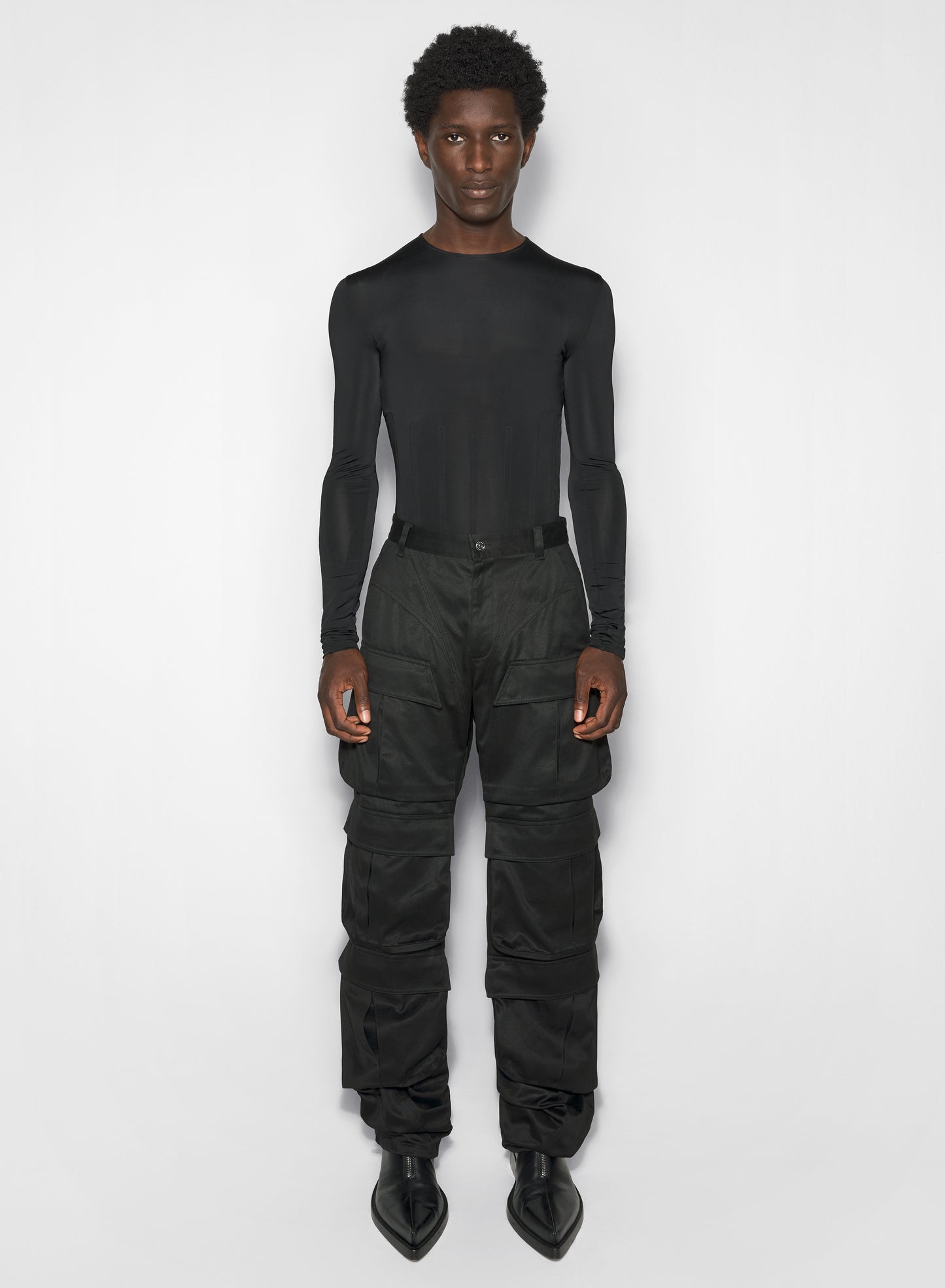 black cargo pants