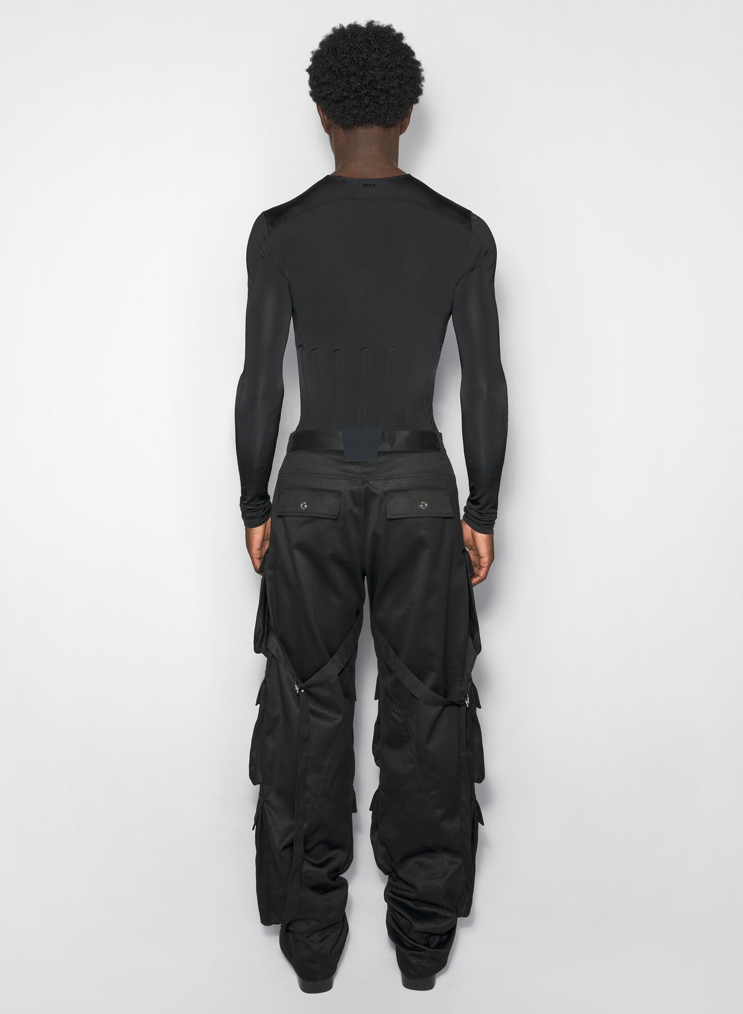 black cargo pants