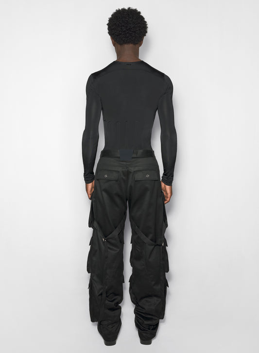 black cargo pants