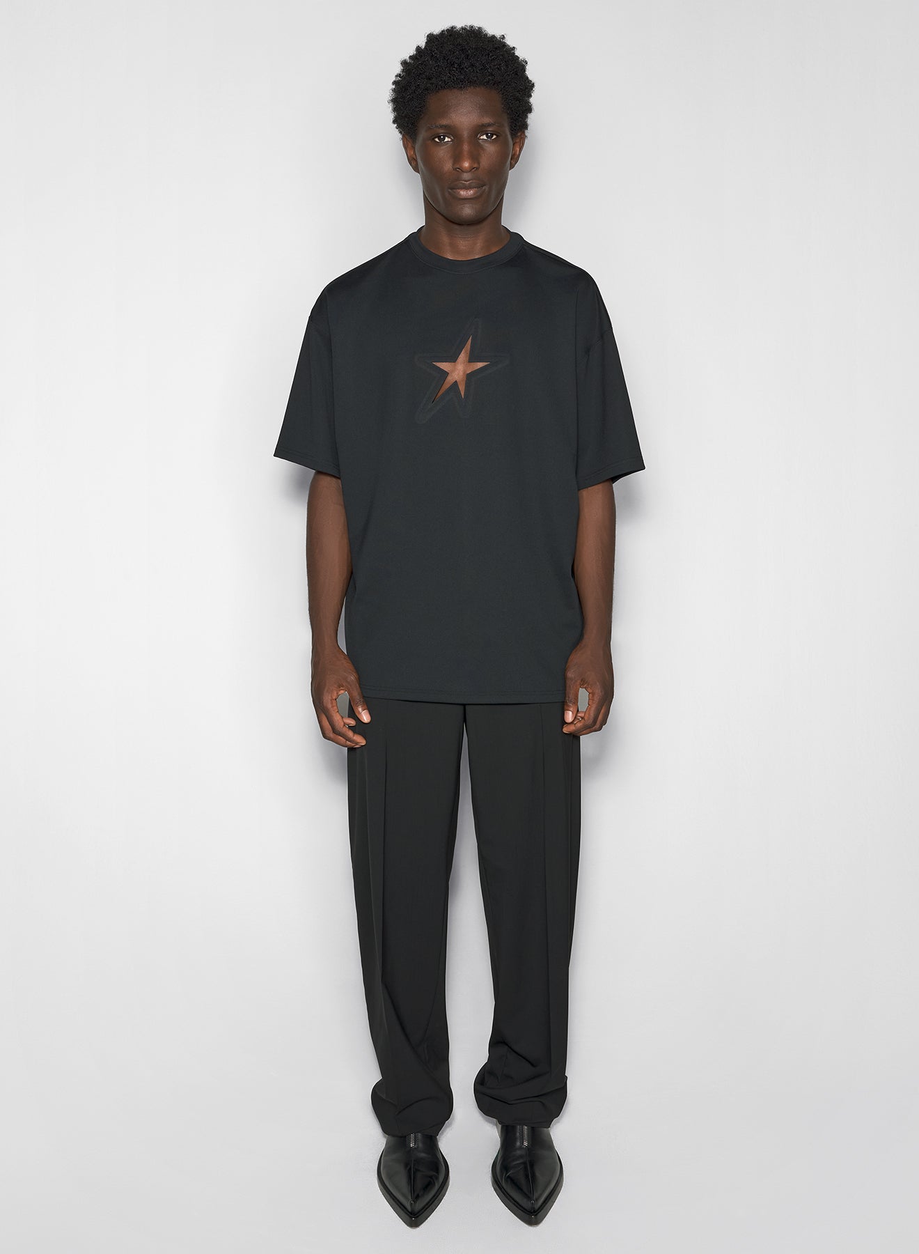 black star oversized t-shirt