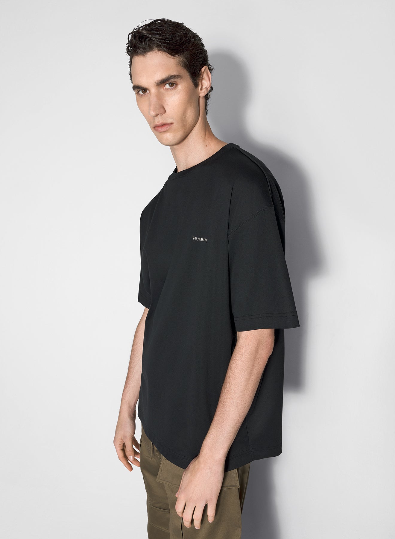 black mugler signature t-shirt