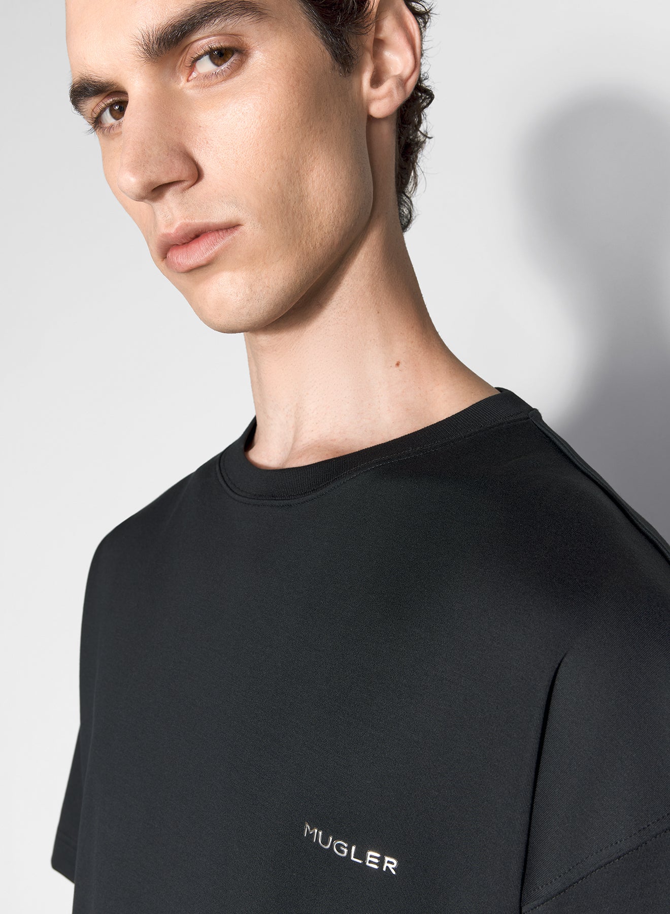 black mugler signature t-shirt