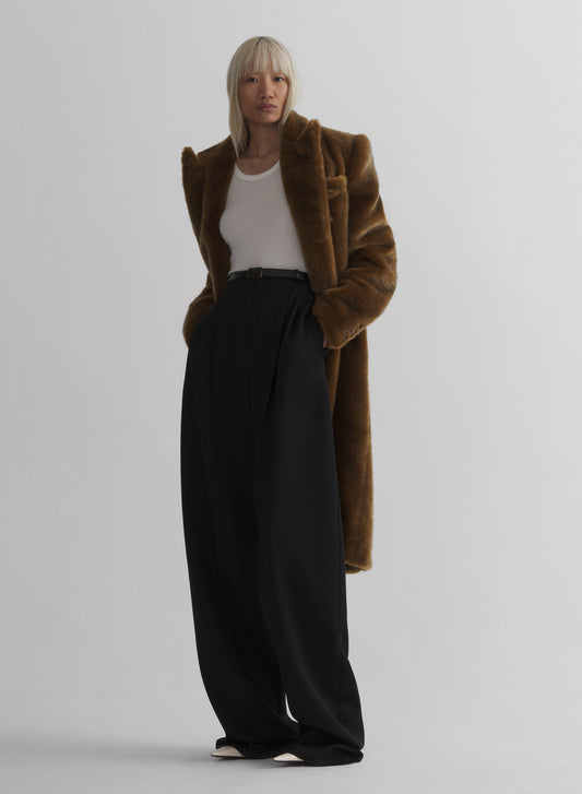 double breasted masculine coat