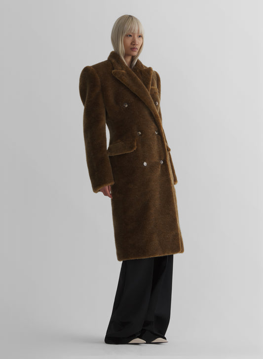 double breasted masculine coat