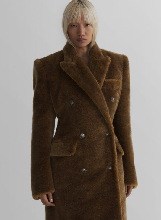 double breasted masculine coat