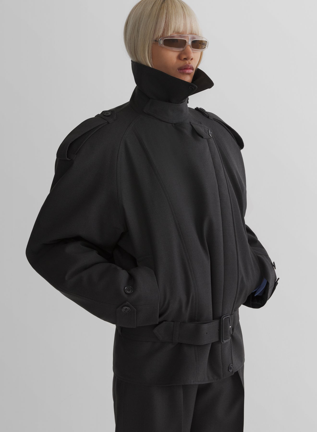 anthracite round jacket