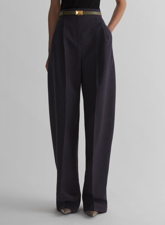 ink wide pleated trousers