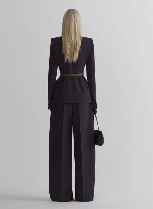 ink wide pleated trousers