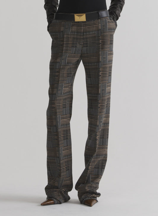 low waist straight pants
