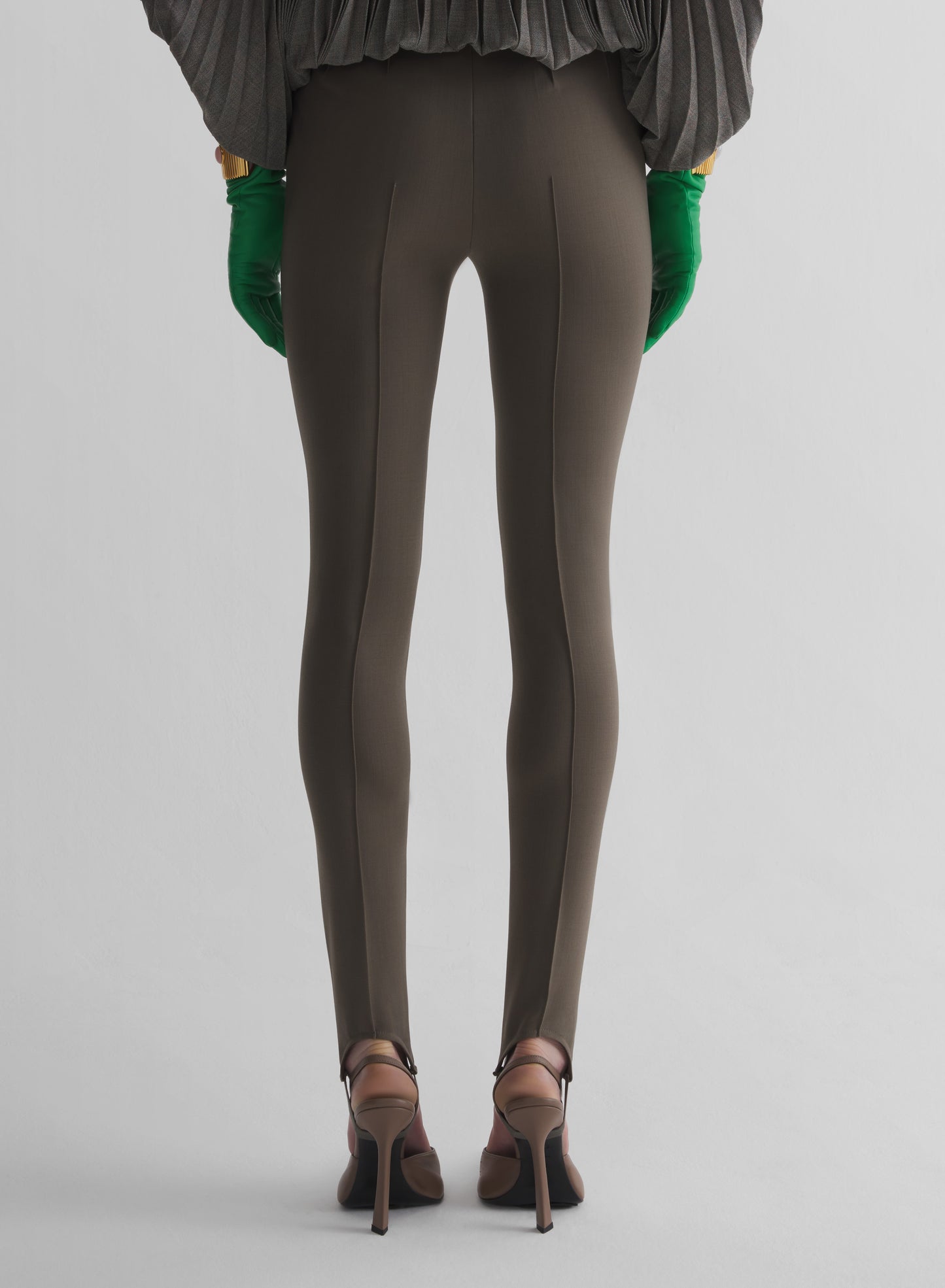 taupe tailored legging