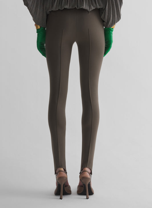 taupe tailored legging