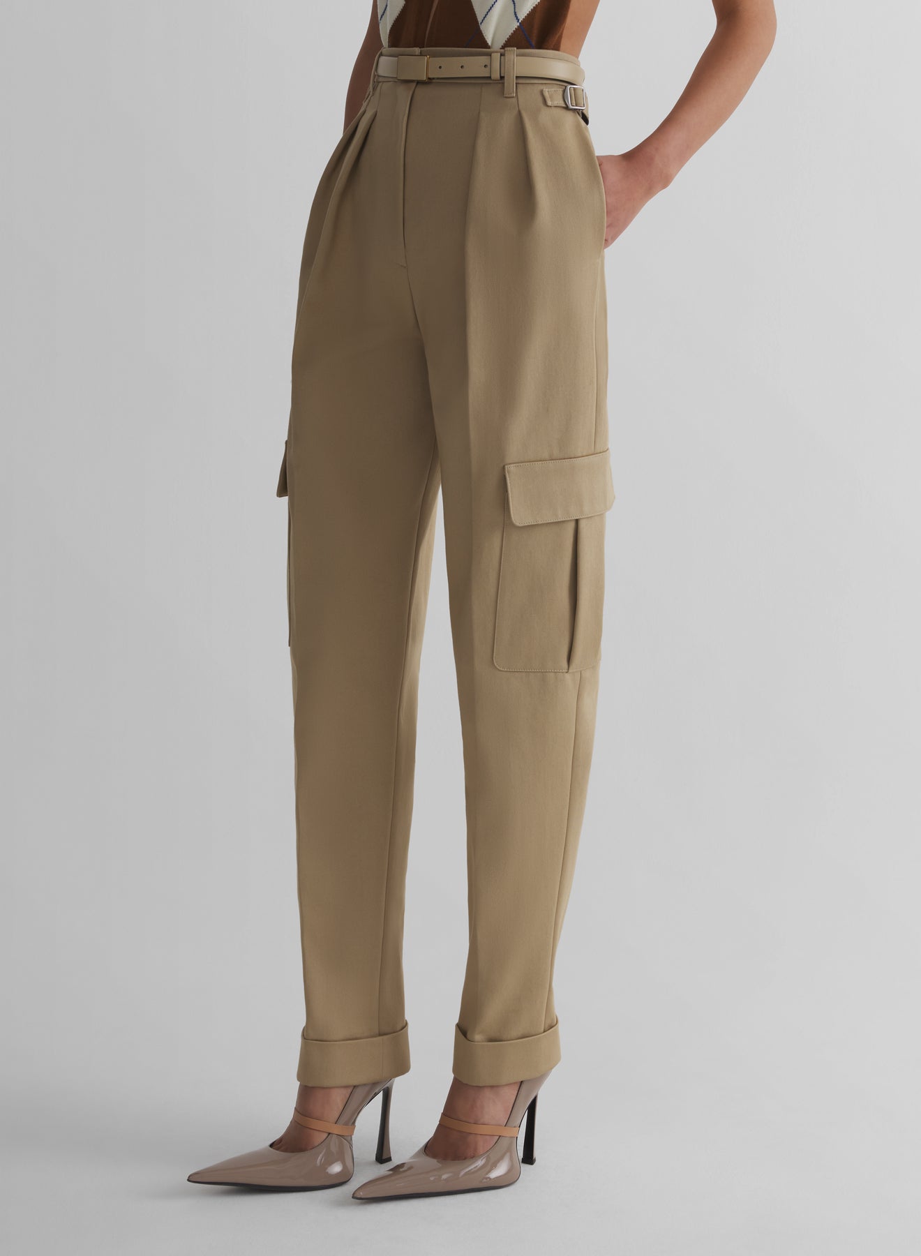 beige cargo pants