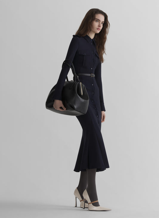 ink military shirt dress