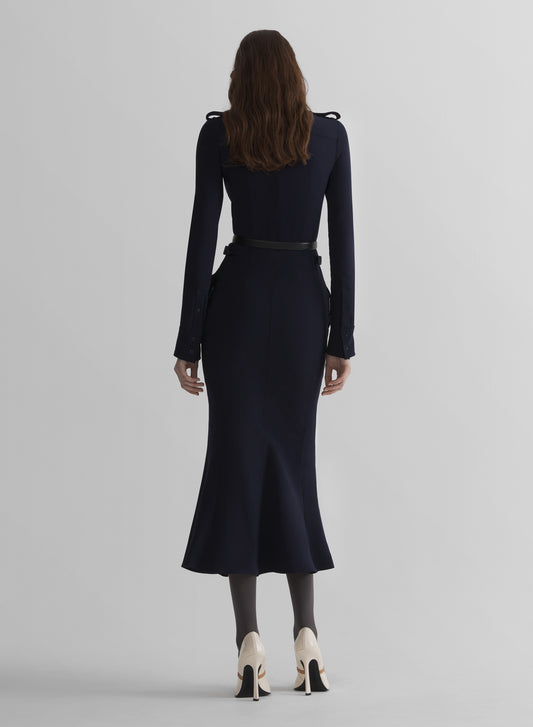 ink military shirt dress