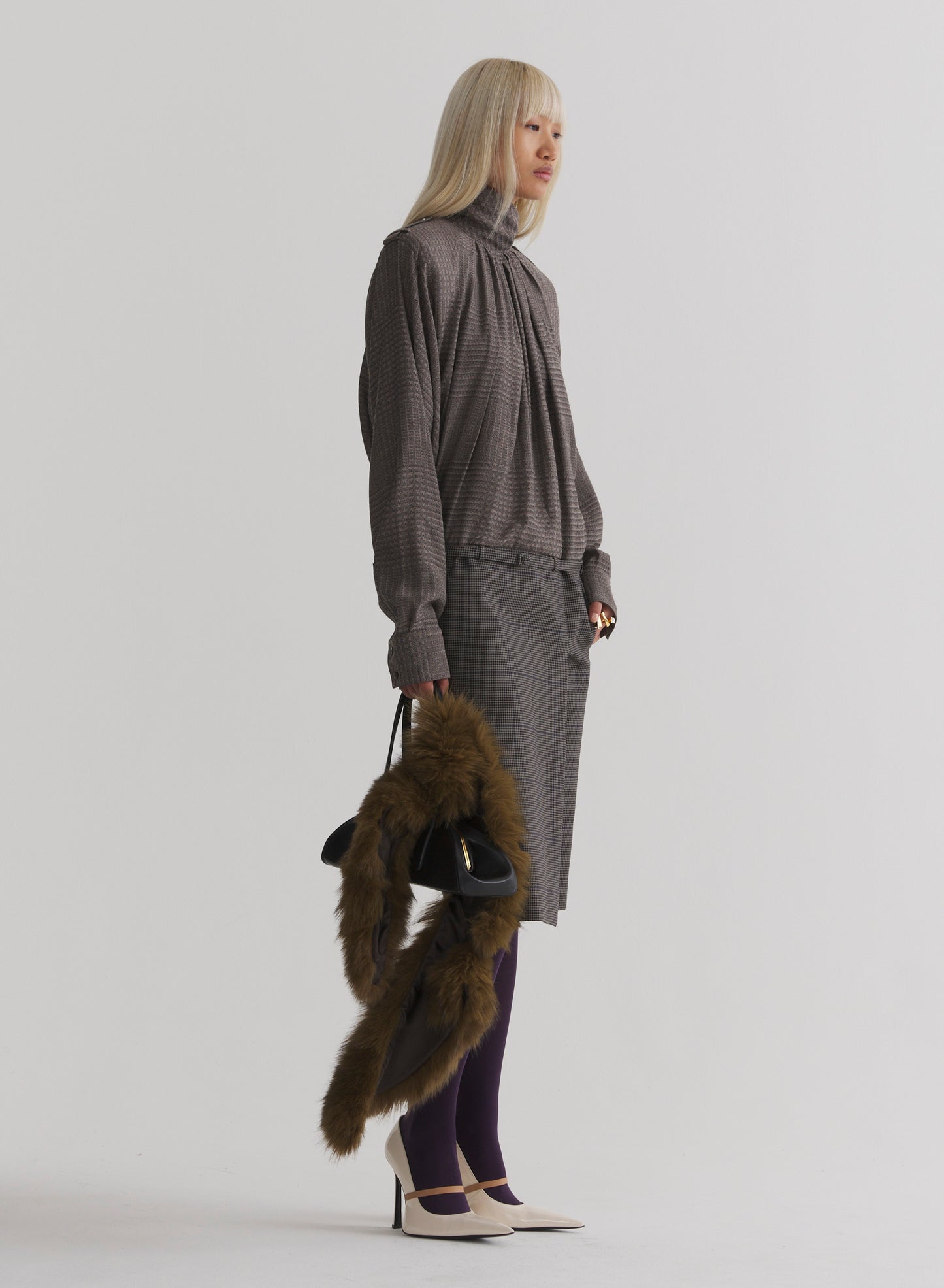 taupe hybrid shirt dress