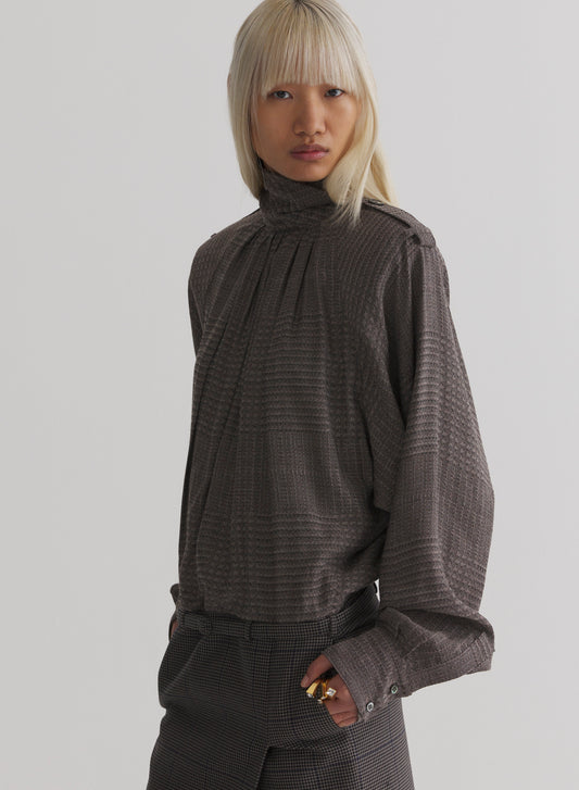 taupe hybrid shirt dress