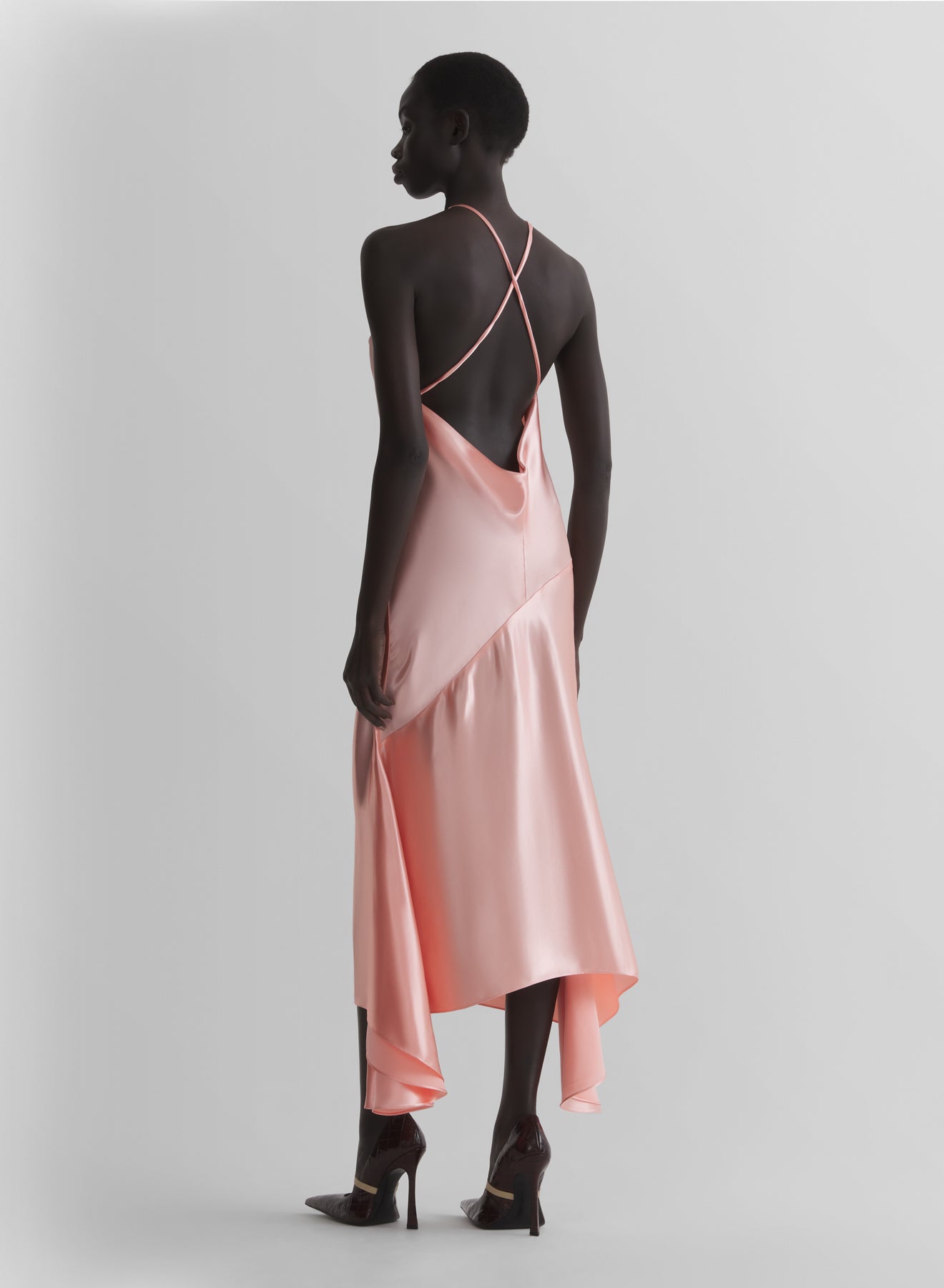 baby pink floating dress