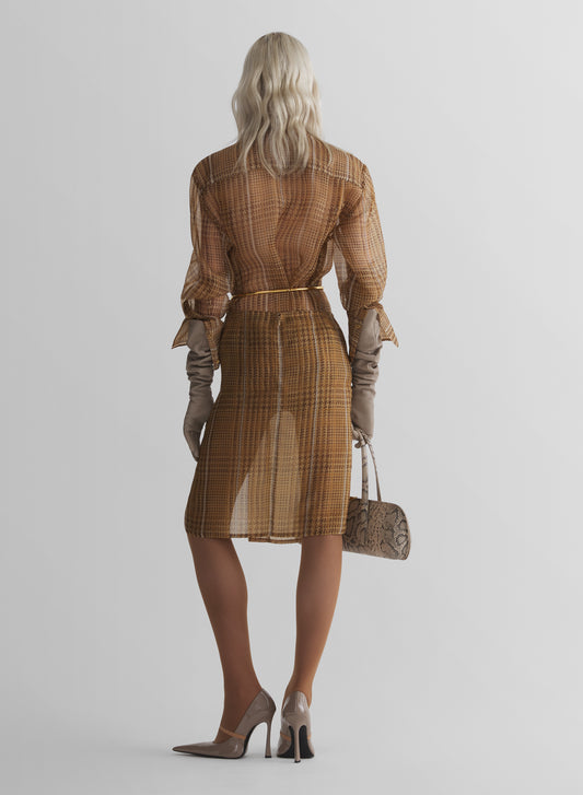 sheer organza shirt