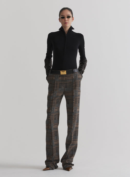 low waist straight pants