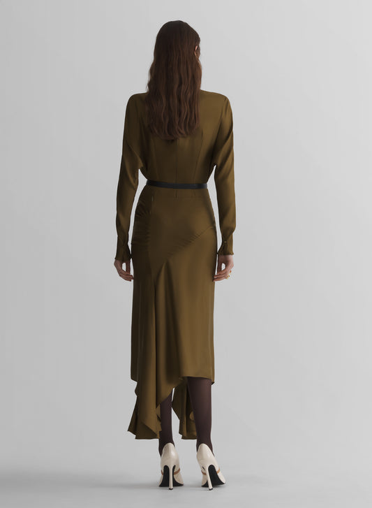 kaki bat sleeves top