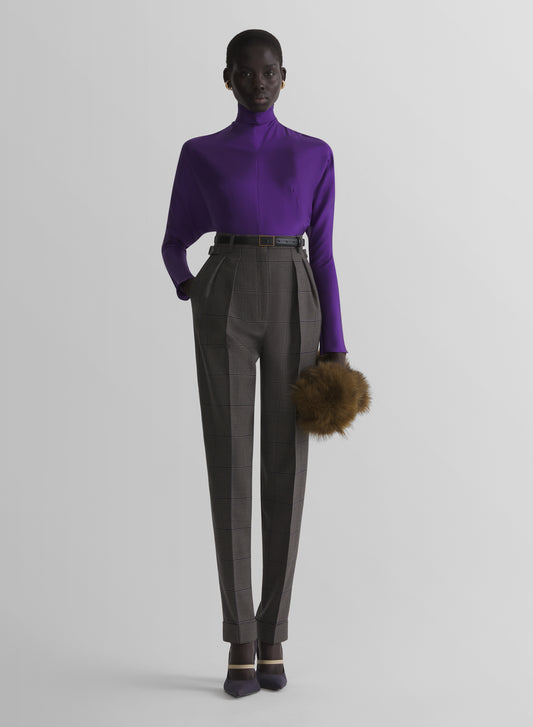 purple bat sleeves top
