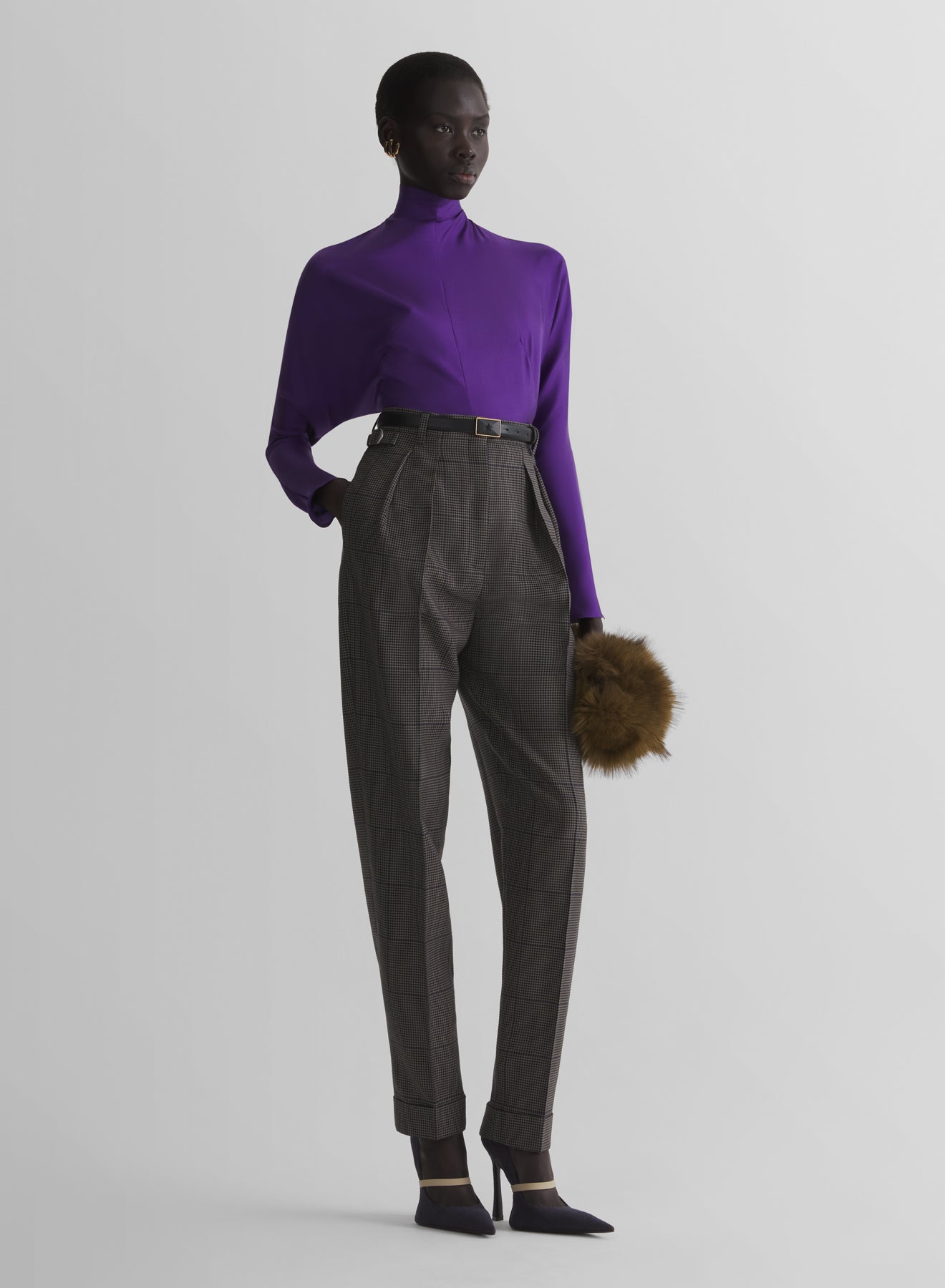 purple bat sleeves top