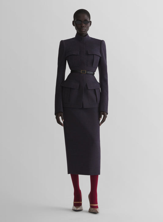ink pocket fitted jacket