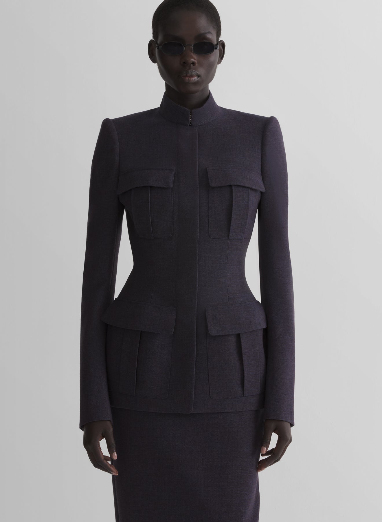 ink pocket fitted jacket