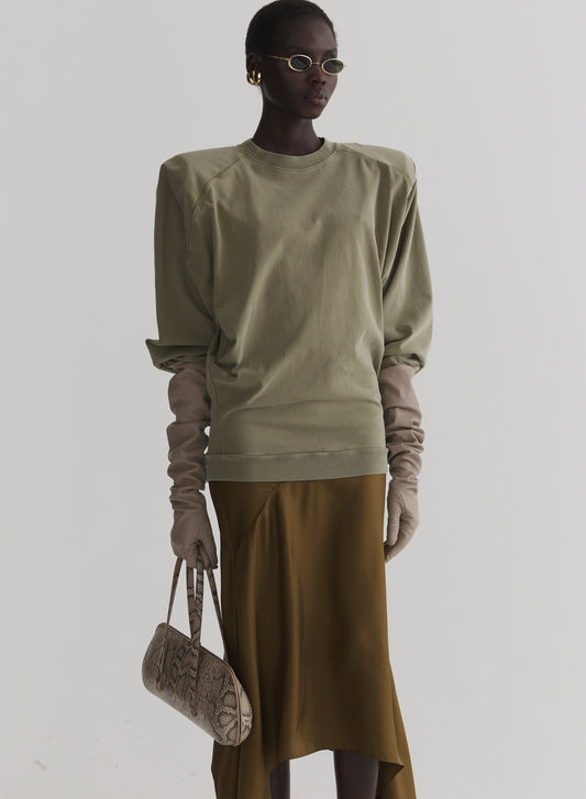 kaki bat long sleeve t-shirt
