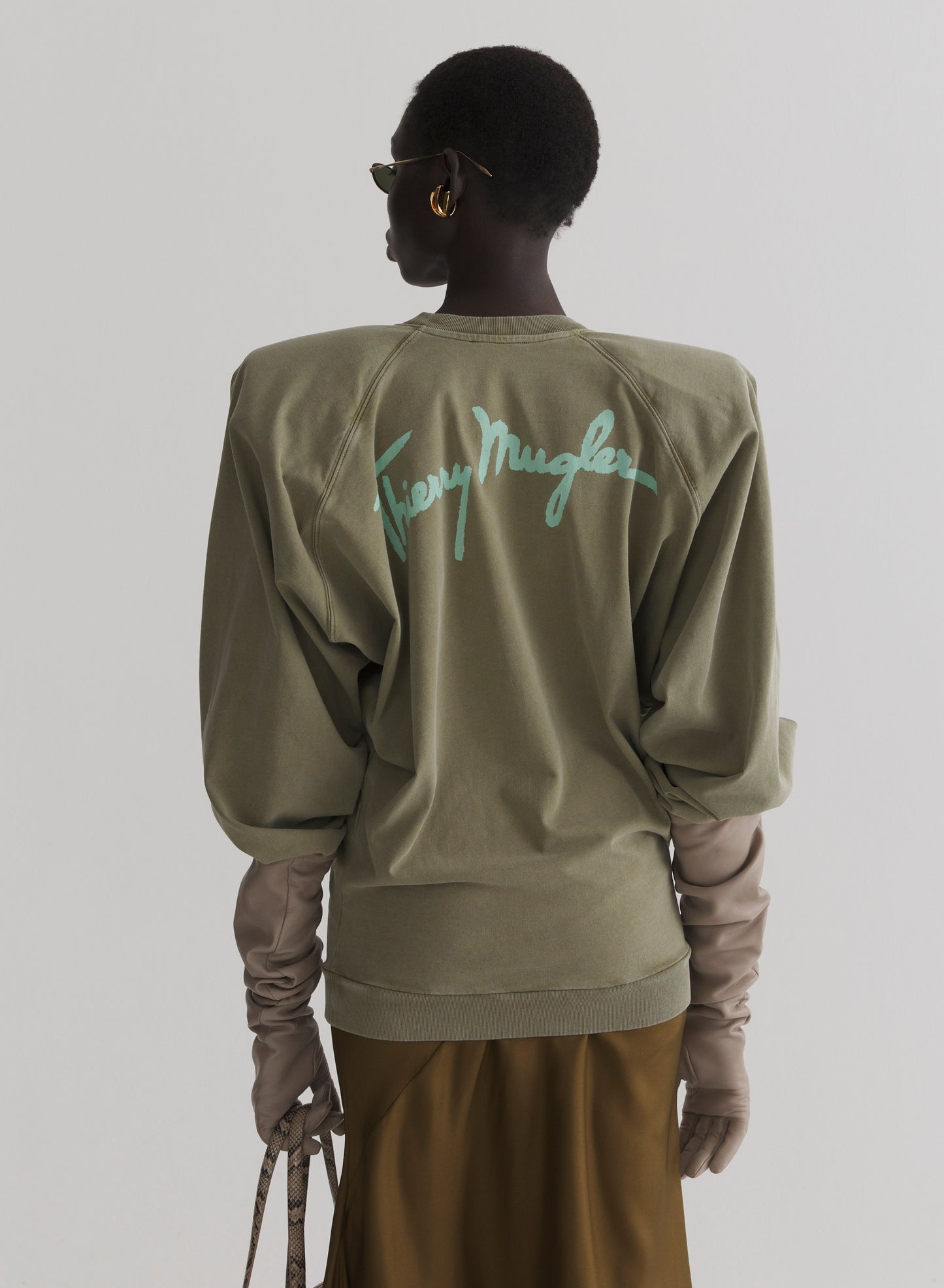 kaki bat long sleeve t-shirt