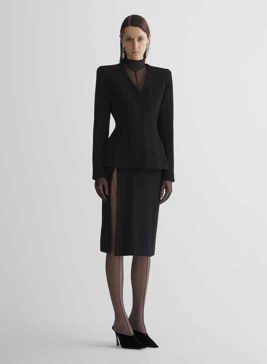 re/edit lingerie black jacket