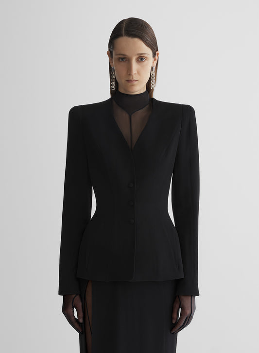 re/edit lingerie black jacket