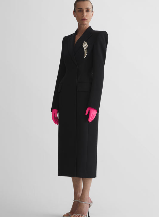 black hourglass coat